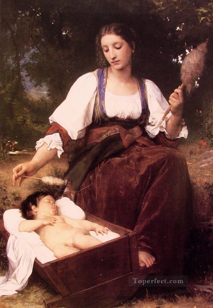 Berceuse Realism William Adolphe Bouguereau Oil Paintings